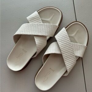 JOIE Nell Summer Woven Comfort Cross Sandal